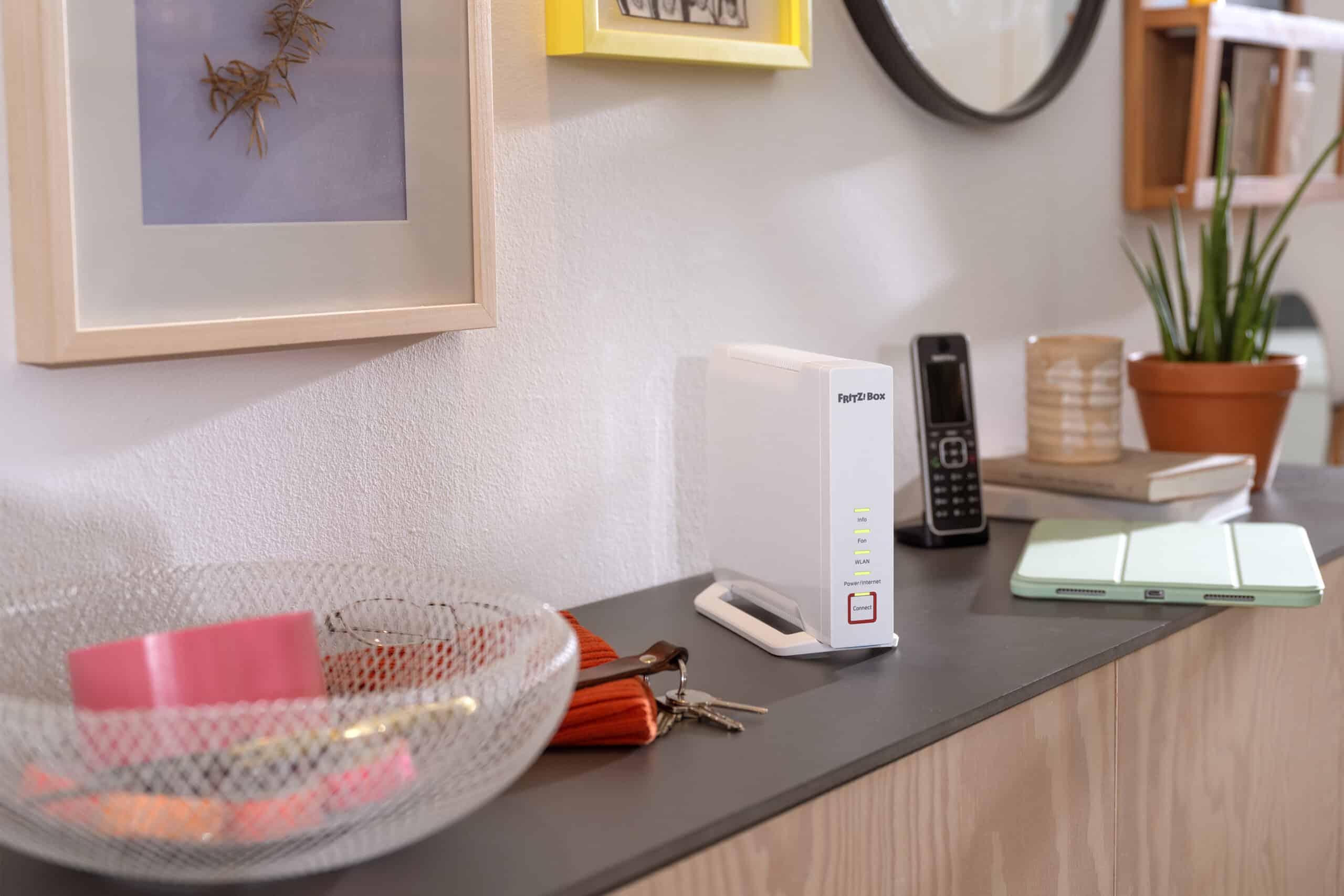 Mesh Set FRITZ! 4060 + 3000 AX INT Tri-band (2.4 GHz / 5 GHz / 5 GHz) Wi-Fi 6 (802.11ax) Wit 4x4 - Afbeelding 5