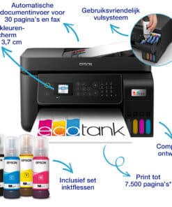 Epson EcoTank ET-4800 A4 multifunctionele Wi-Fi-printer met inkttank, inclusief tot 3 jaar inkt - Afbeelding 3