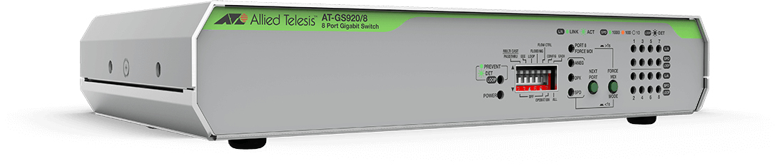 Allied Telesis AT-GS920/8-50 Managed Gigabit Ethernet (10/100/1000) 1U Grijs