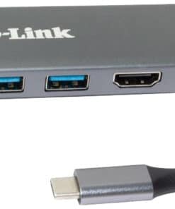 D-Link 6-in-1 USB-C Hub met HDMI/kaartlezer/stroomvoorziening DUB-2327 - Afbeelding 2