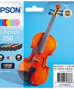 Epson 250 Violin Claria Photo HD inktcartridge 6 stuk(s) Origineel Zwart, Cyaan, Lichtyaan, Lichtmagenta, Magenta, Wit