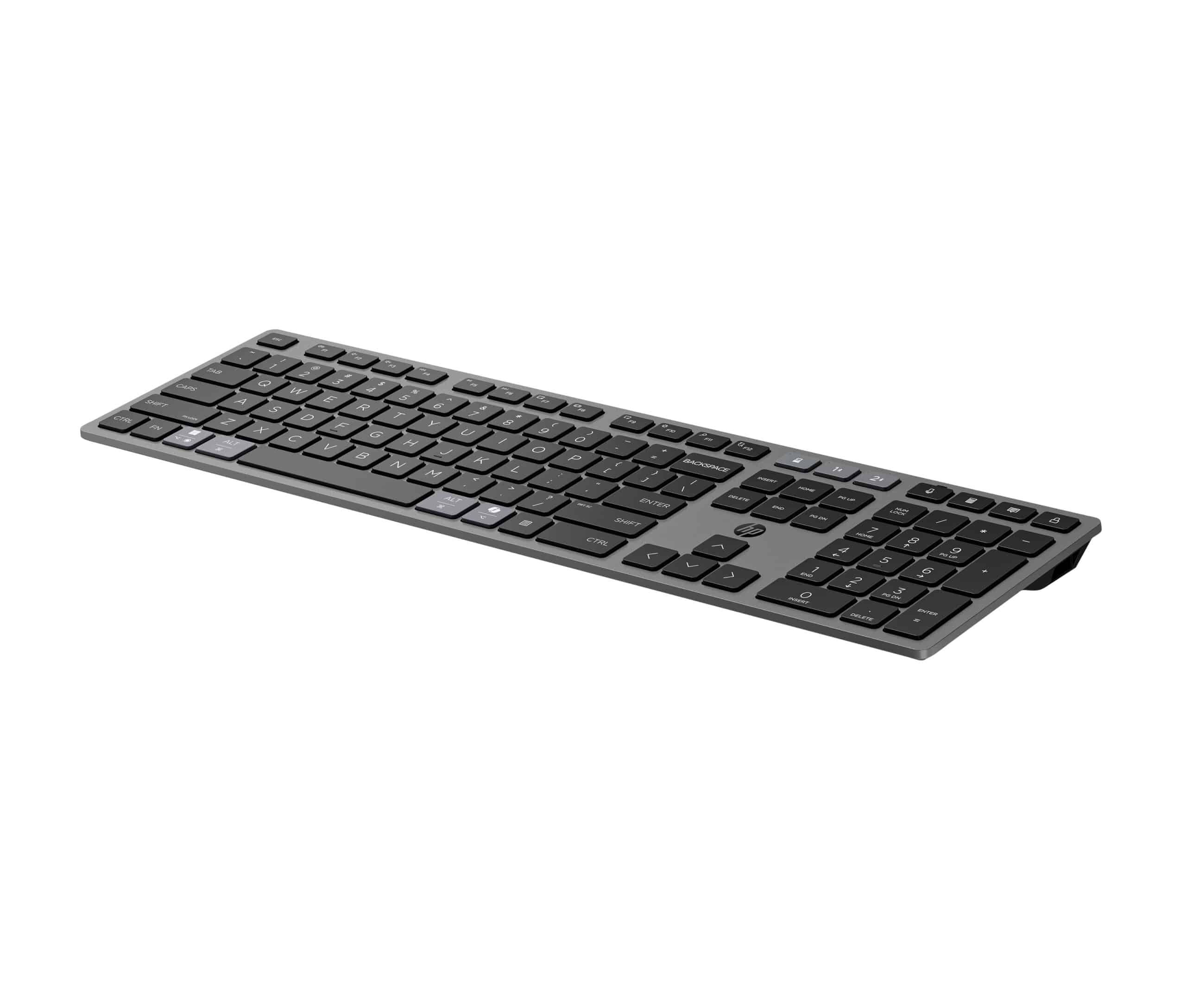 HP 725 Multi Rchrgbl WLS KB/MSE Belgium toetsenbord Inclusief muis Kantoor RF-draadloos + Bluetooth Zwart - Afbeelding 7