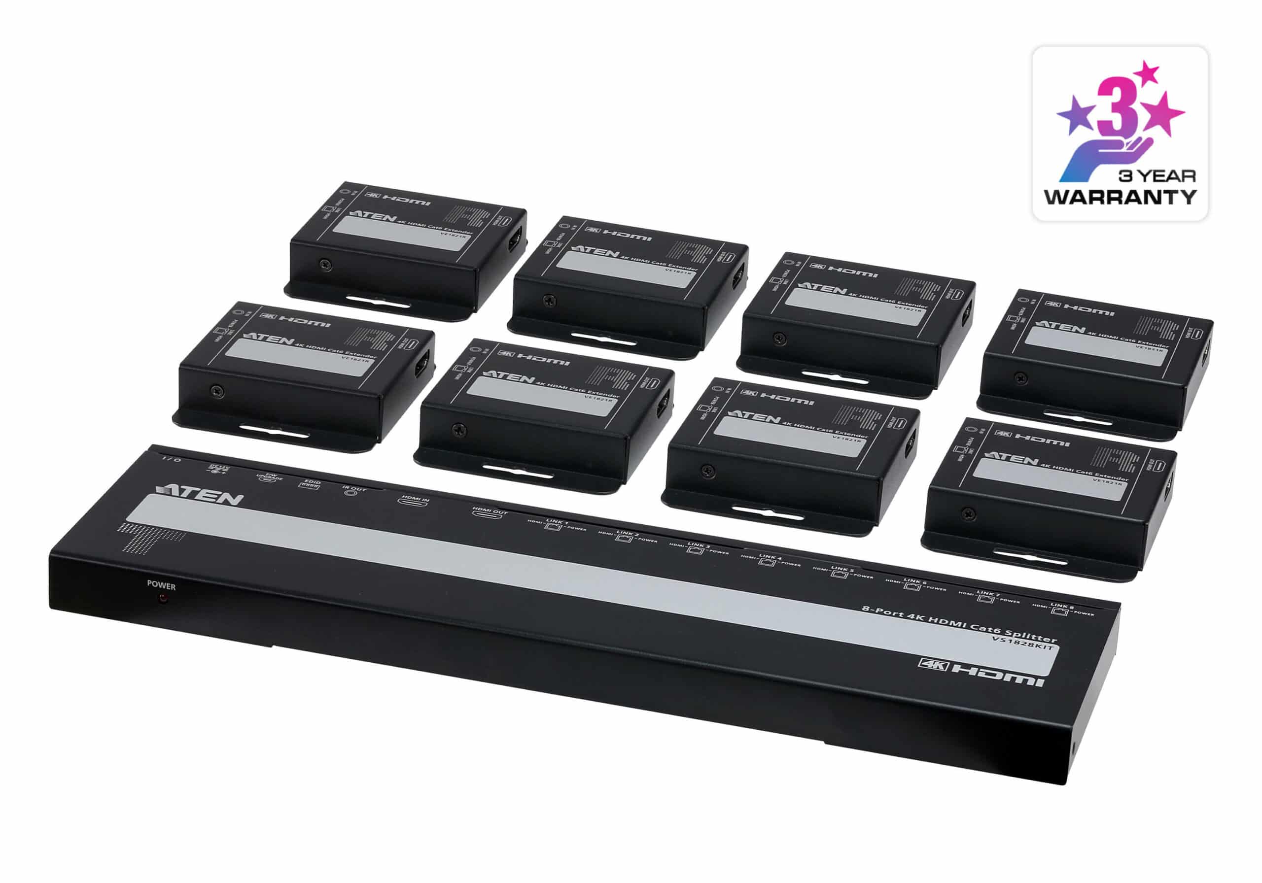 ATEN VS1828KIT-AT-G video splitter HDMI 2x HDMI