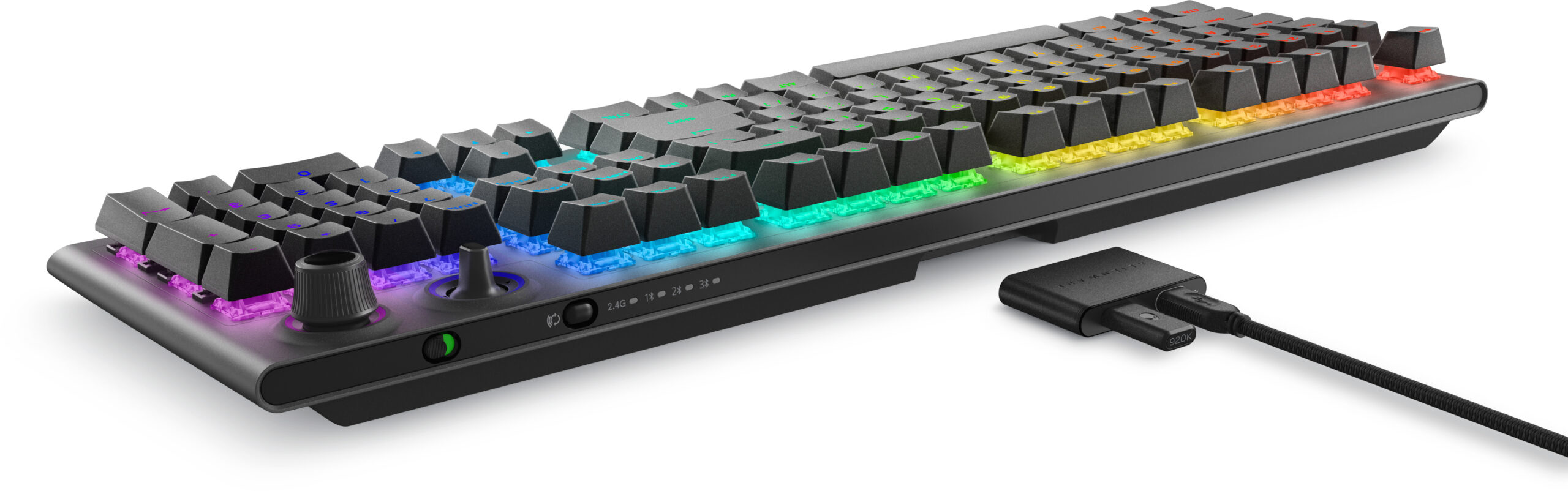 Alienware Tri-Mode AW920K toetsenbord Gamen USB + RF Wireless + Bluetooth Grijs - Afbeelding 7
