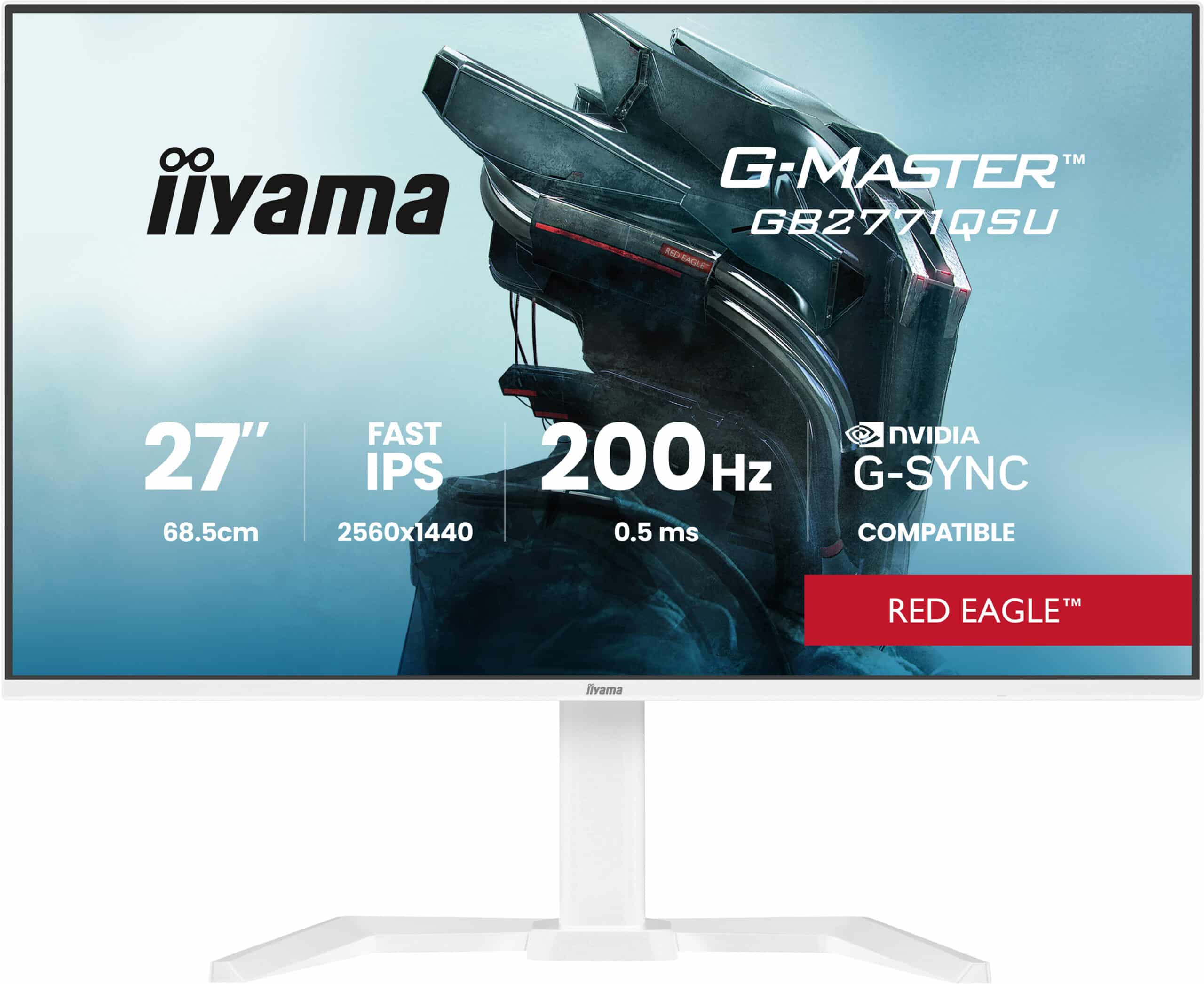 iiyama G-MASTER GB2771QSU-W1 computer monitor 68,6 cm (27") 2560 x 1440 Pixels Wide Quad HD Wit - Afbeelding 2