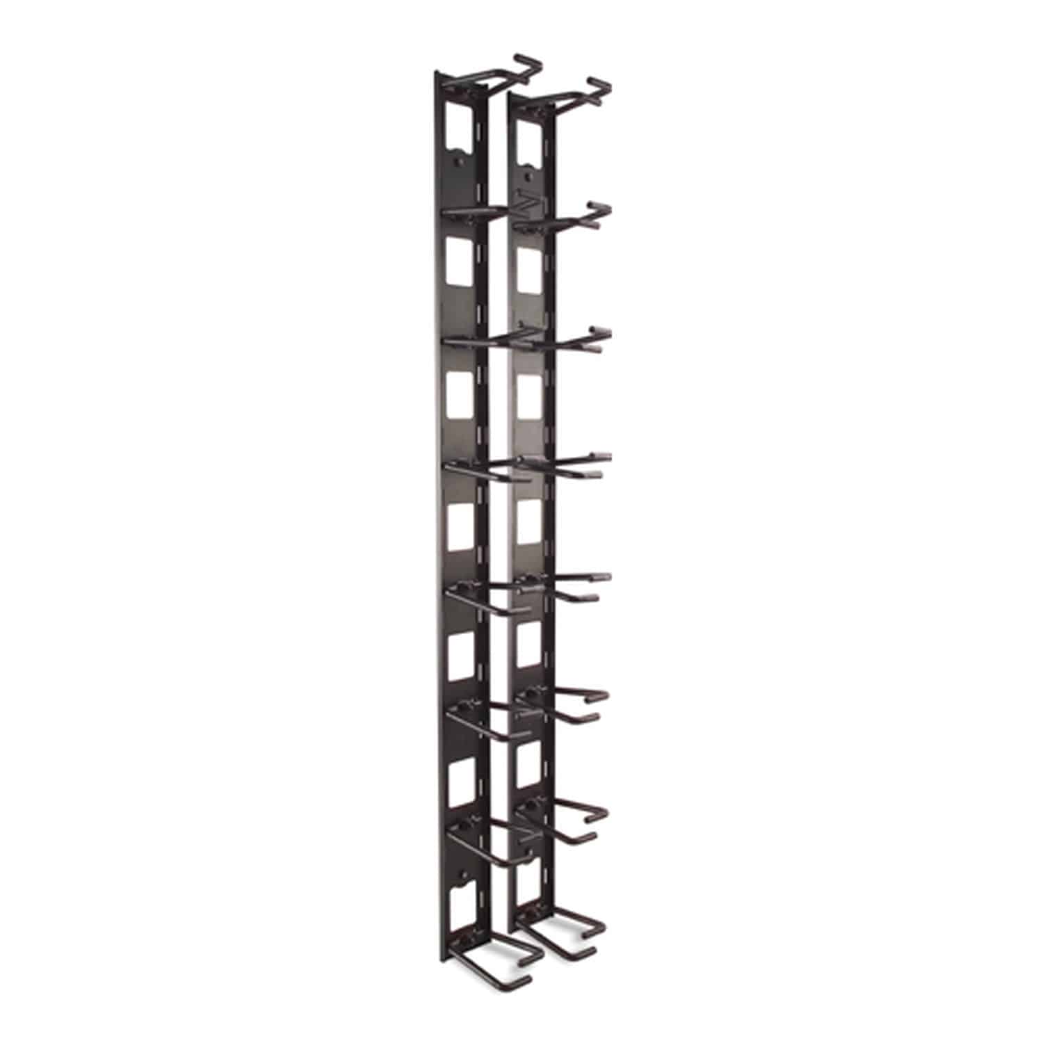 APC Verticale kabelorganizer, 8 kabelringen, nul U - Afbeelding 2