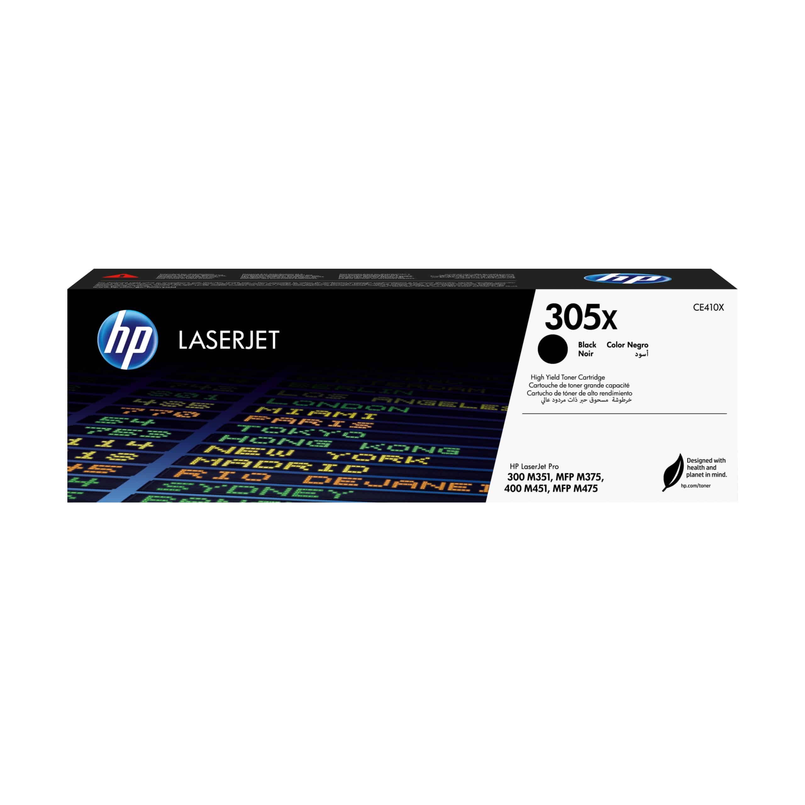 HP CE410X 305XL High Yield Black Original LaserJet Toner Cartridge, 4000 pages, Black, 1 pc(s)