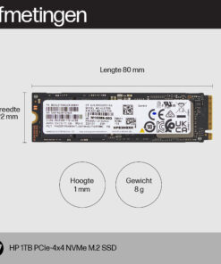HP 1 TB PCIe4x4 NVMe M.2 SSD