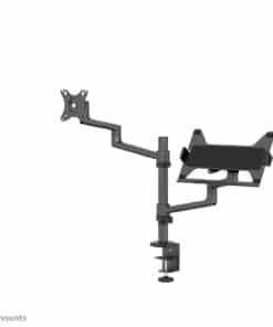 Neomounts DS20-425BL2 Monitorarm met laptophouder 17-27" - ruimtebesparend - Afbeelding 2