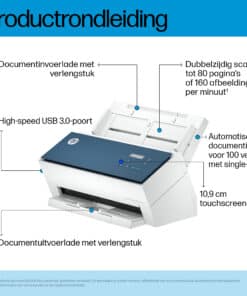 HP ScanJet Enterprise Flow 9000 s1 Paginascanner 600 x 600 DPI A3 Blauw, Wit