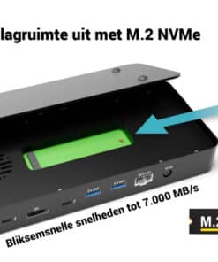 i-tec Thunderbolt 5 Triple Display Docking Station, M.2 slot, 6x USB, 2.5GLAN + Power Delivery 140W - Afbeelding 8