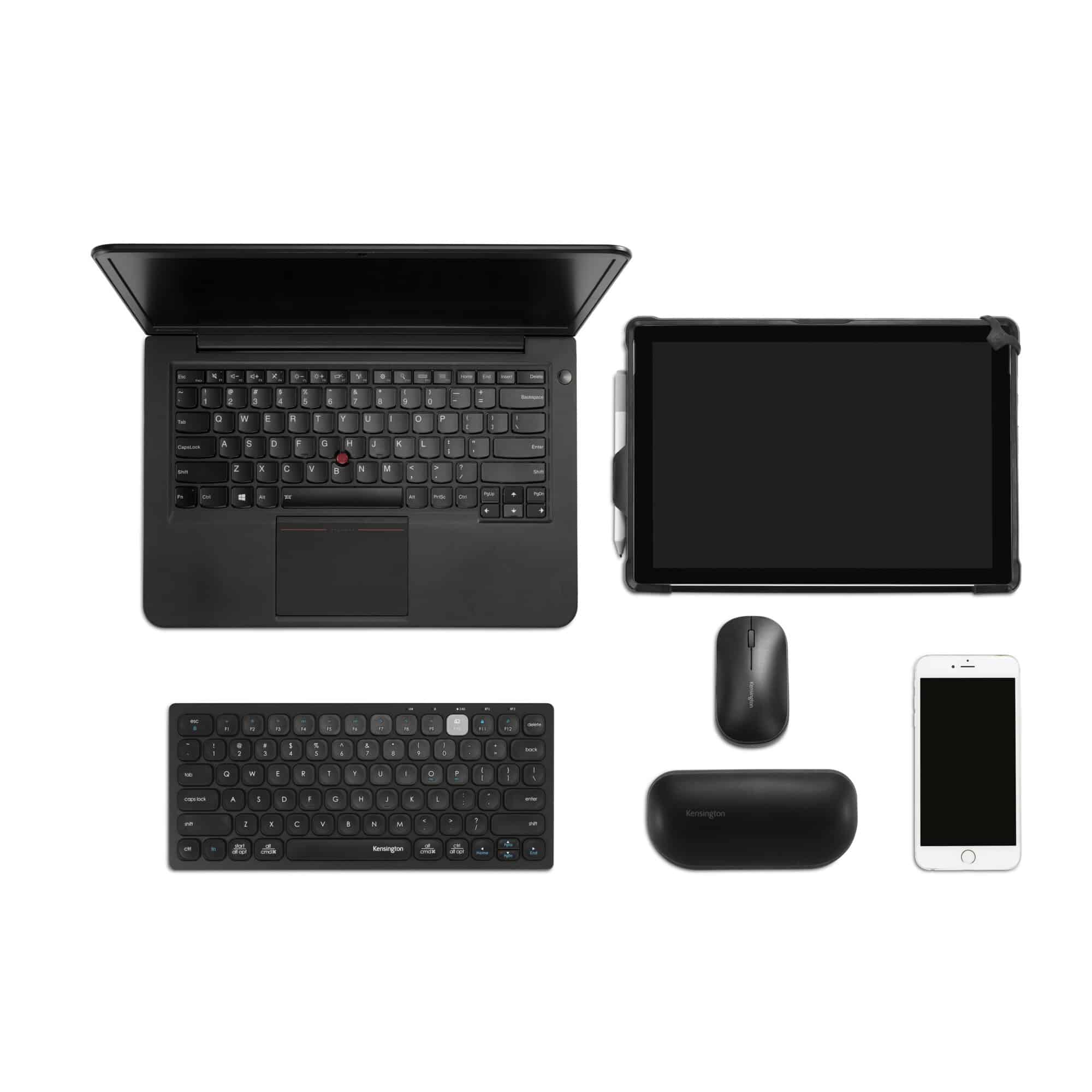 Kensington Multi-Device Dual Wireless Compact Keyboard toetsenbord RF-draadloos + Bluetooth Zwart - Afbeelding 2