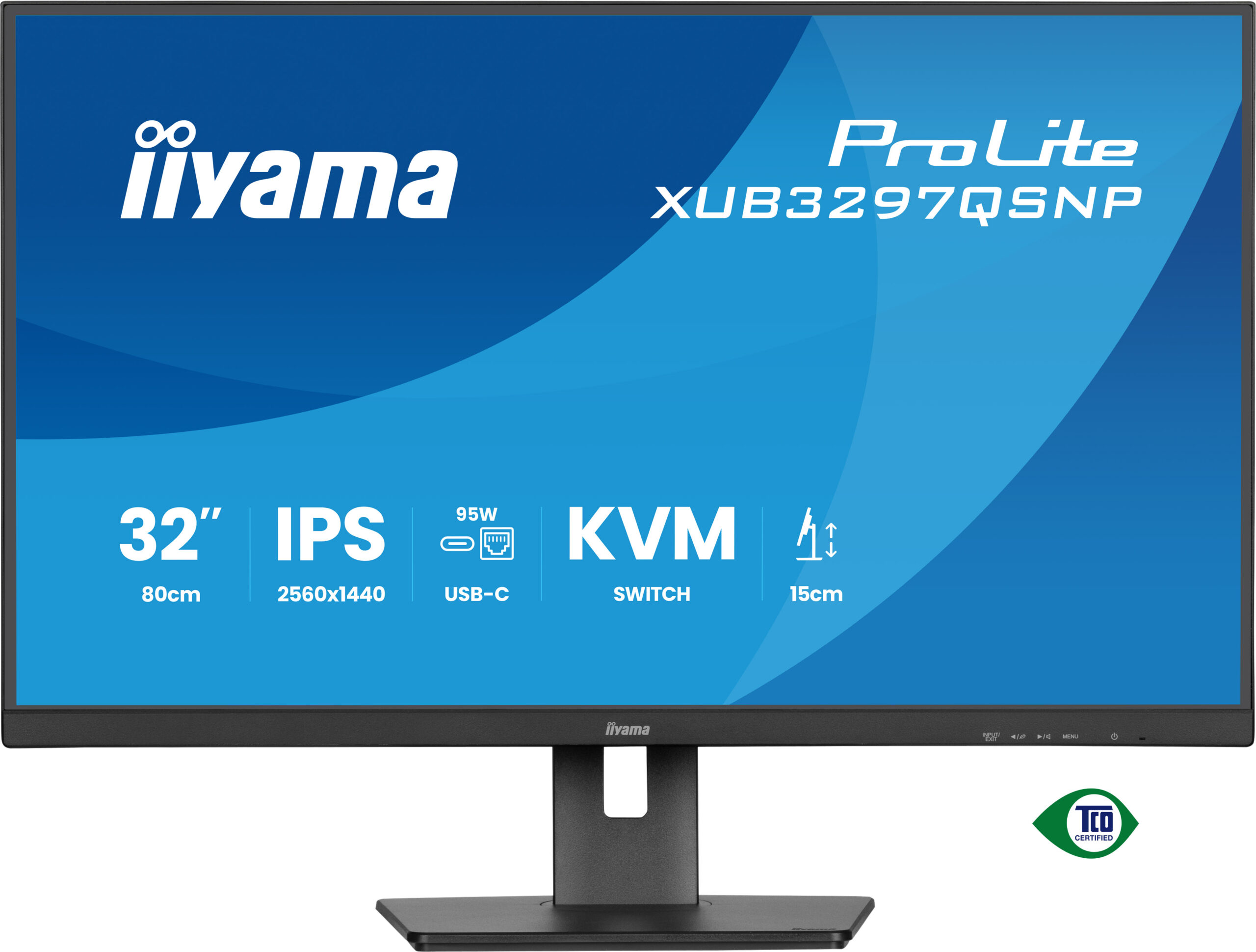 iiyama ProLite XUB3297QSNP-B1 computer monitor 81,3 cm (32") 2560 x 1440 Pixels Quad HD LED Zwart - Afbeelding 5