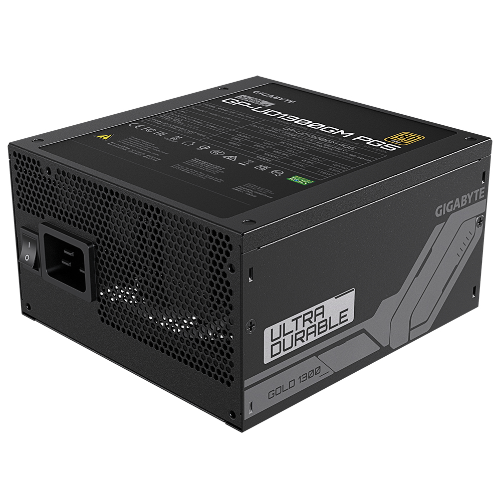GIGABYTE UD1300GM PG5 power supply unit 1300 W 20+4 pin ATX ATX Zwart - Afbeelding 4