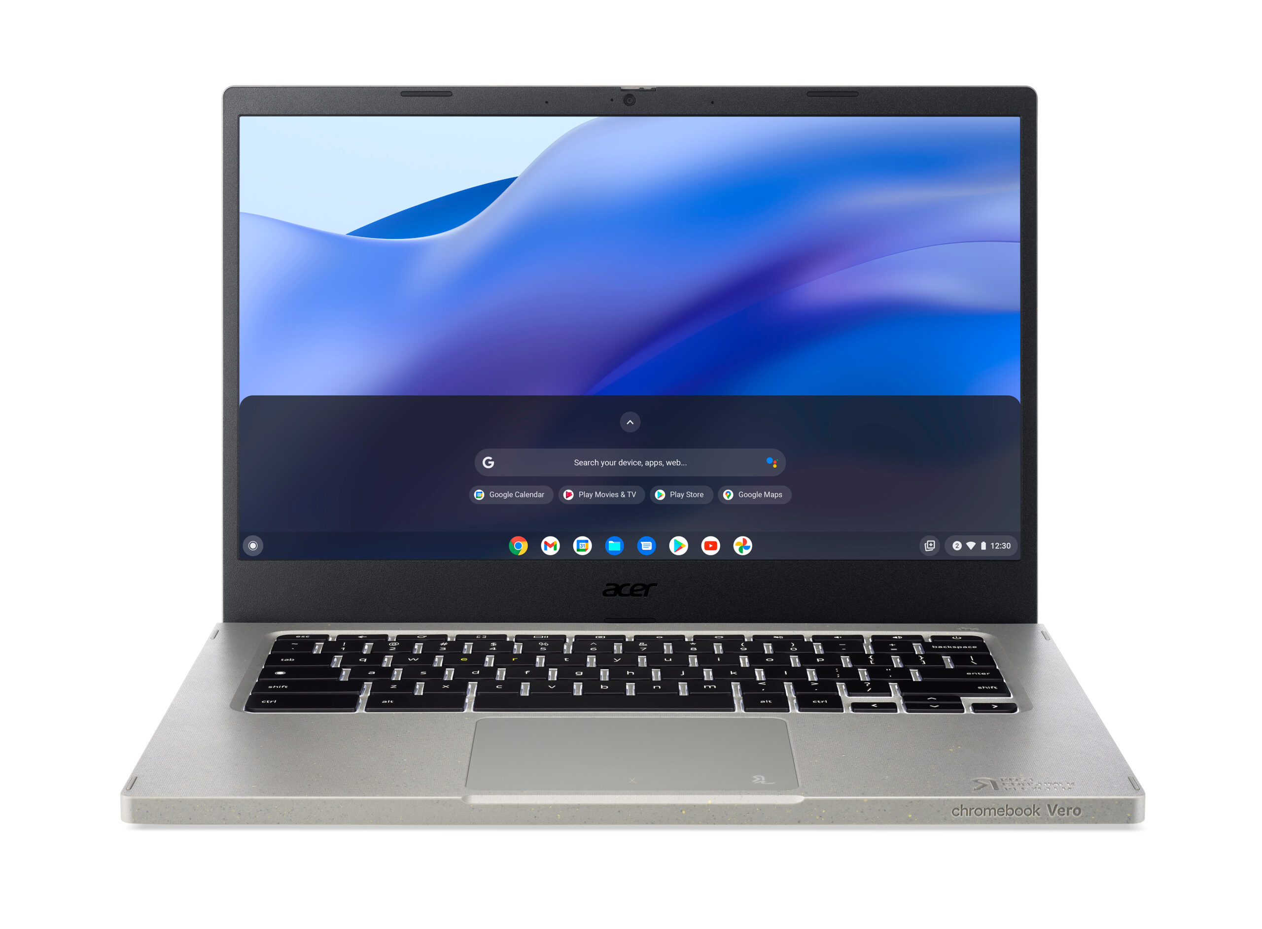 Acer Chromebook Vero 514 CBV514-1H-5627 Intel® Core™ i5 i5-1235U 35,6 cm (14") Full HD 8 GB LPDDR4x-SDRAM 256 GB SSD Wi-Fi 6 (802.11ax) ChromeOS Belgisch Grijs