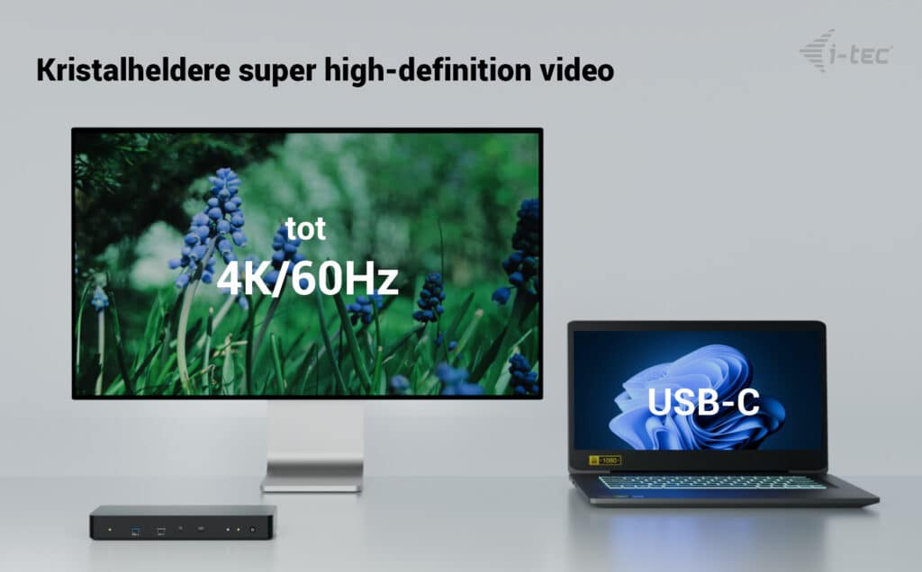 i-tec Thunderbolt 4 Intelligent Dual Display Docking Station + Power Delivery 90W - Afbeelding 5