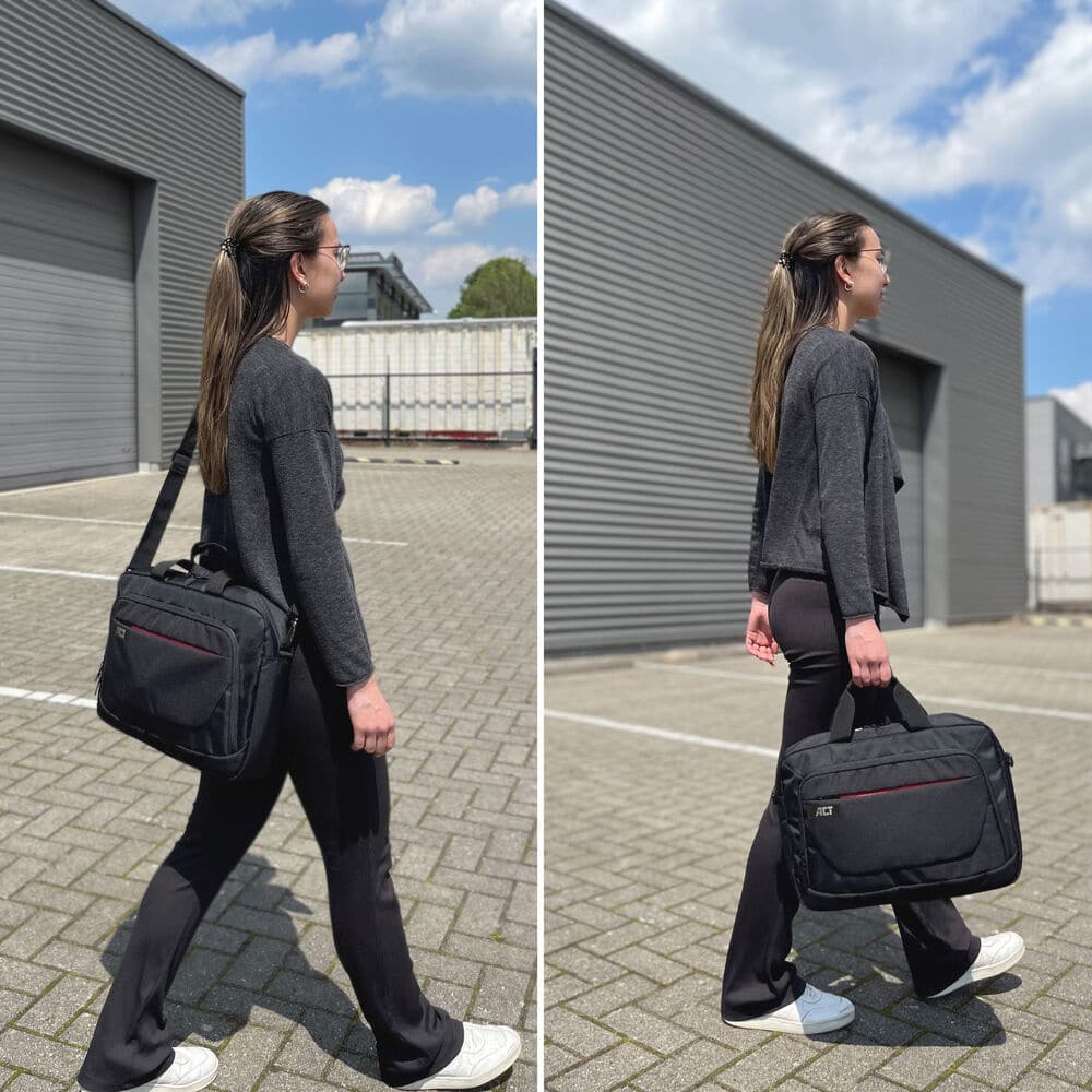 ACT Suburb schoudertas voor laptops tot 15,6", gemaakt van gerecyclede plastic flessen - Afbeelding 3