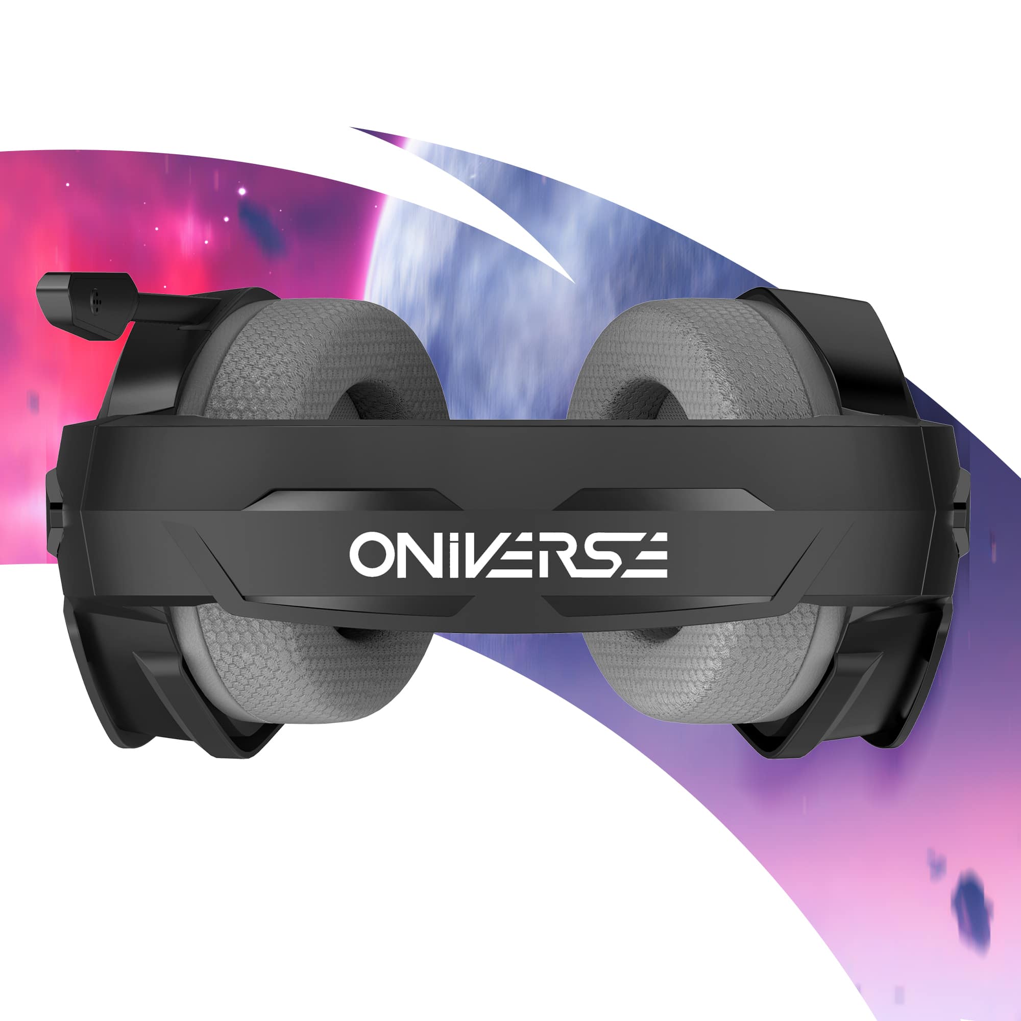 Oniverse Nebula Headset Bedraad Hoofdband Gamen USB Type-A Zwart - Afbeelding 8