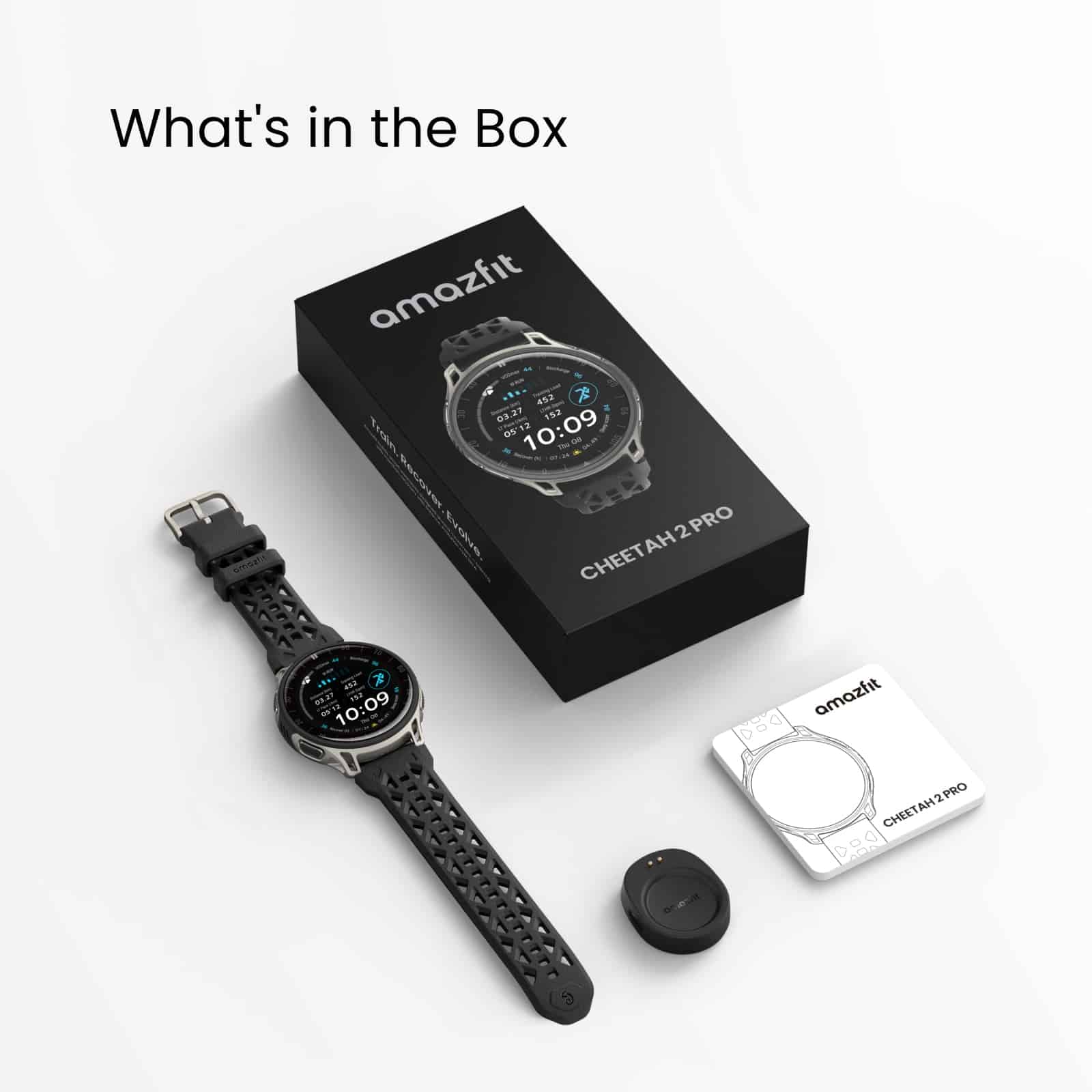 Amazfit Cheetah 2 Pro 3,35 cm (1.32") AMOLED 48 mm Digitaal 466 x 466 Pixels Touchscreen Titanium Wifi - Afbeelding 2