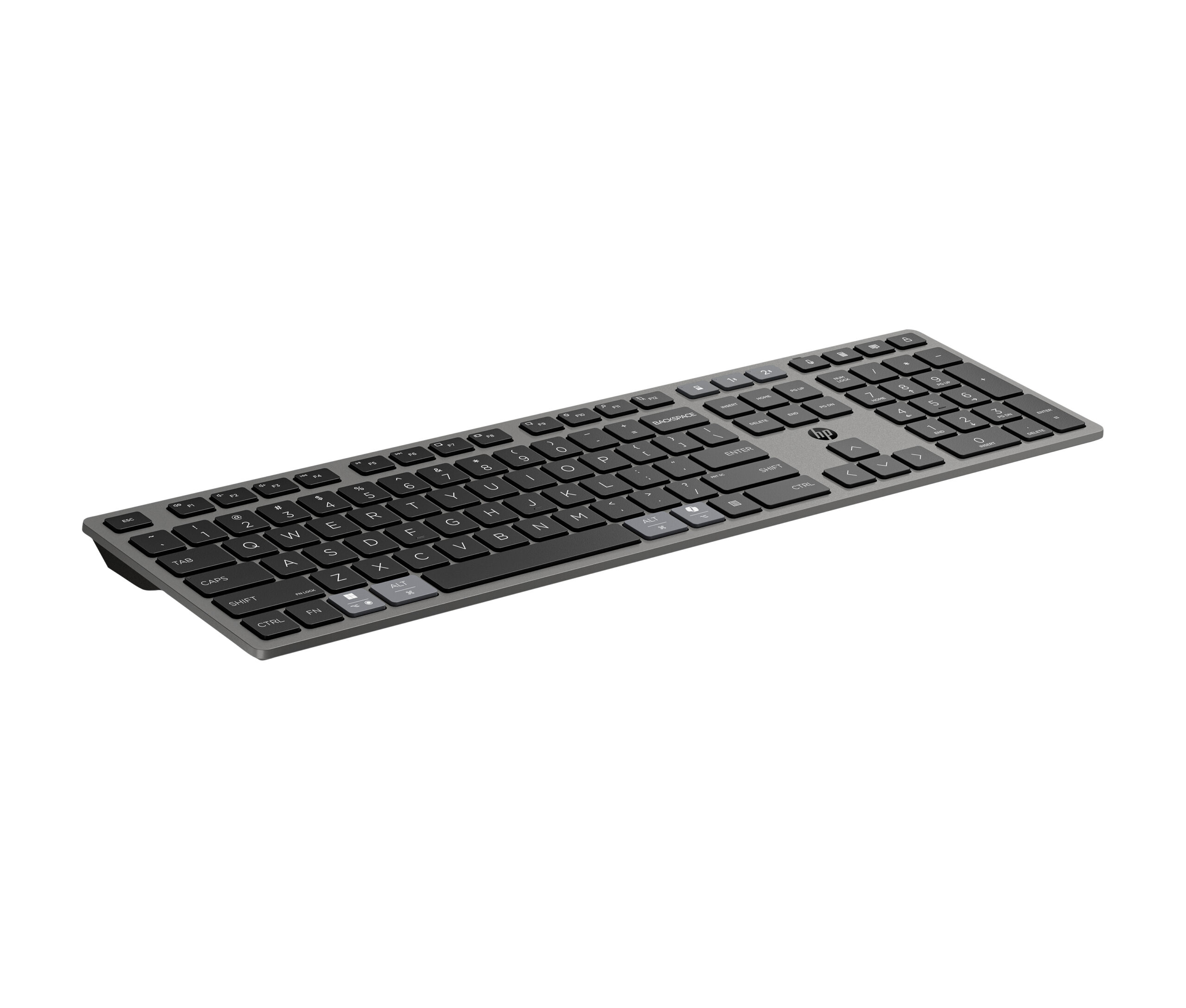 HP 725 Multi Rchrgbl WLS KB/MSE Belgium toetsenbord Inclusief muis Kantoor RF-draadloos + Bluetooth Zwart - Afbeelding 2