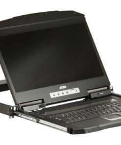 ATEN CL3100NX rack console 47 cm (18.5") 1366 x 768 Pixels Metaal, Kunststof Zwart 1U - Afbeelding 3