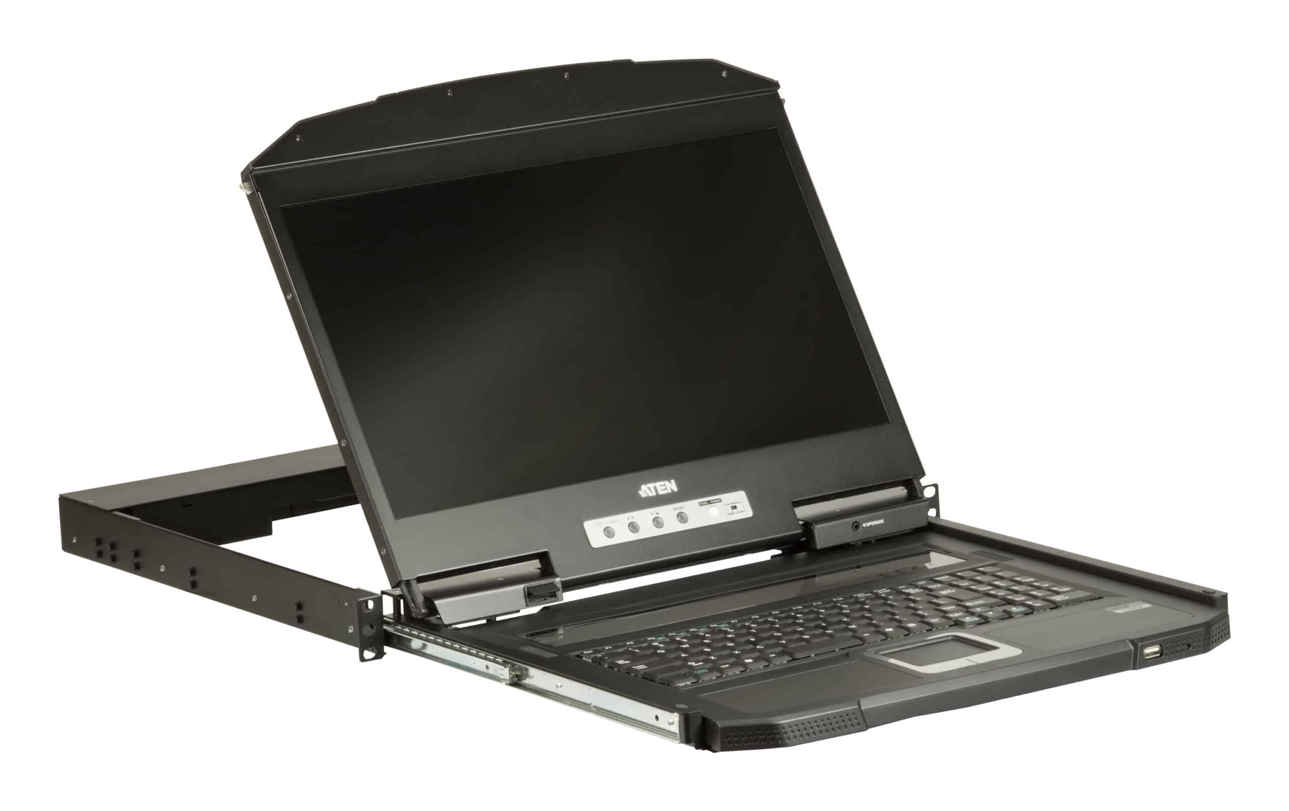 ATEN CL3100NX rack console 47 cm (18.5") 1366 x 768 Pixels Metaal, Kunststof Zwart 1U - Afbeelding 3