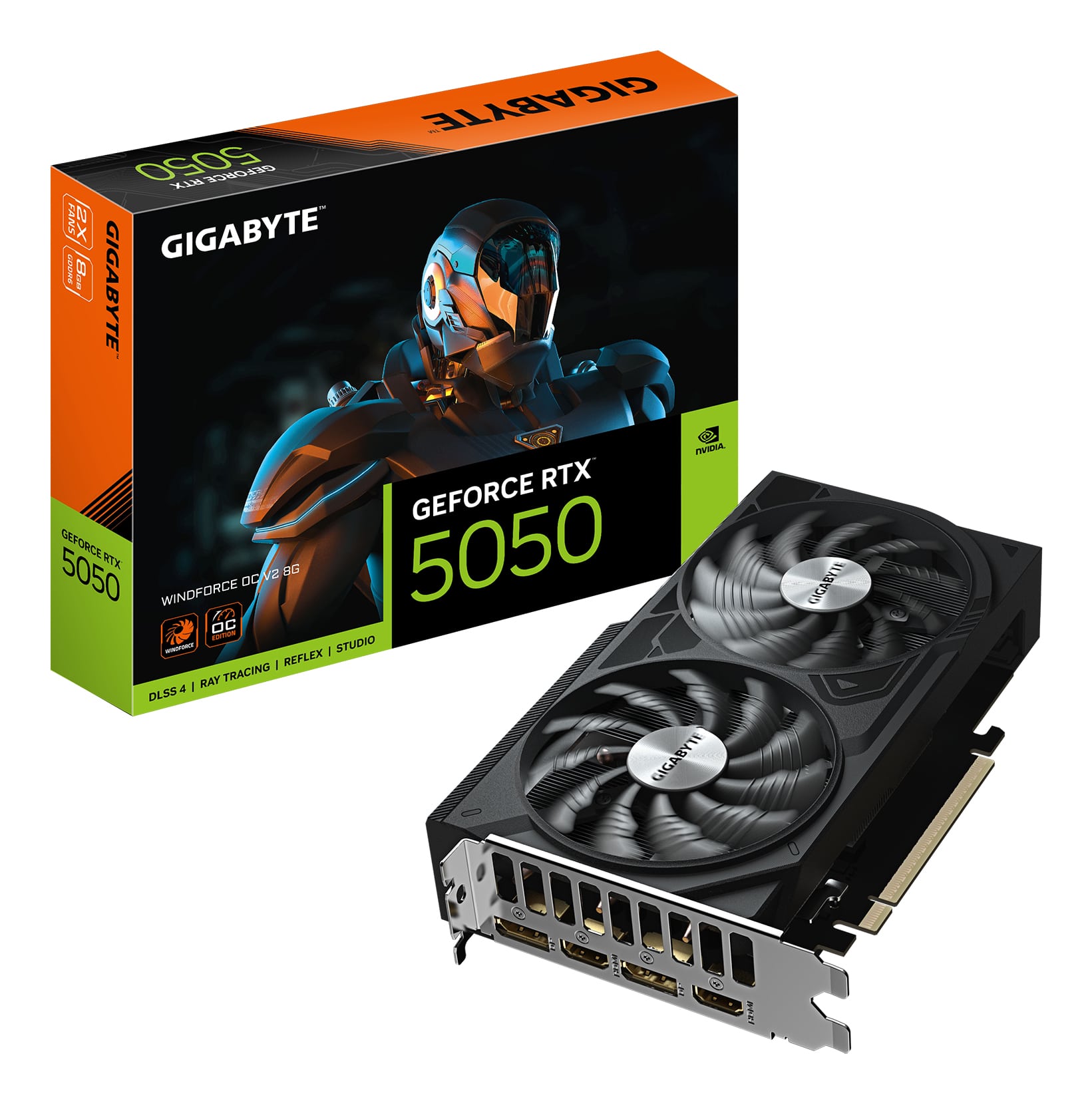 GIGABYTE GeForce RTX 5050 WINDFORCE OC V2 8G NVIDIA 8 GB GDDR6