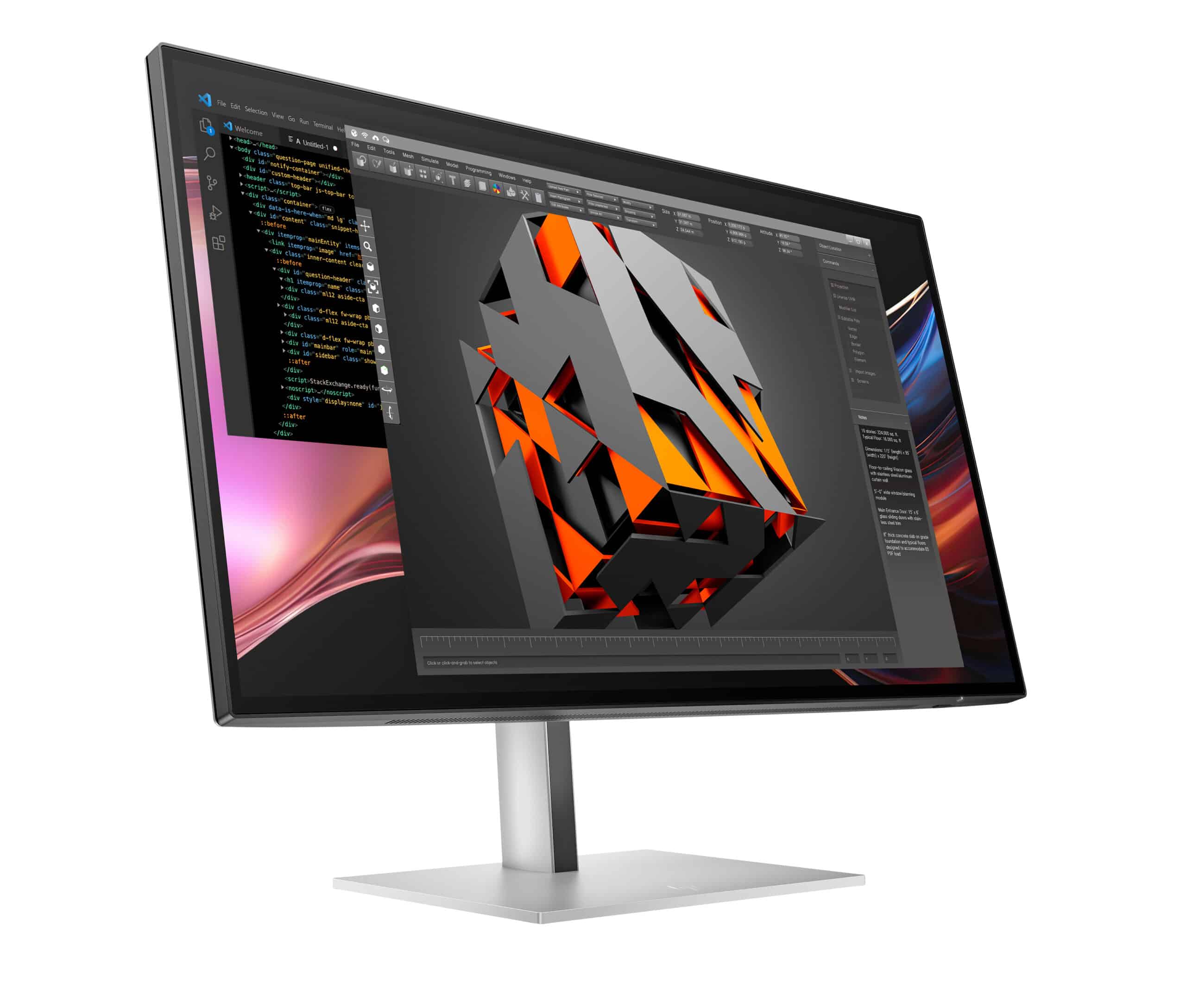 HP Series 7 Pro Serie 7 Pro 27 inch QHD Thunderbolt 4 monitor - 727pu pvc-vrij - Afbeelding 2