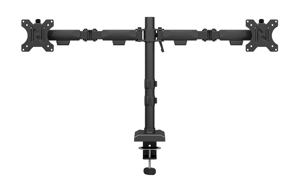Neomounts DS60-600BL2 desk monitor arm, Clamp/Grommet, 10" - 32", 100 x 100 mm, Height adjust, Black - Afbeelding 2