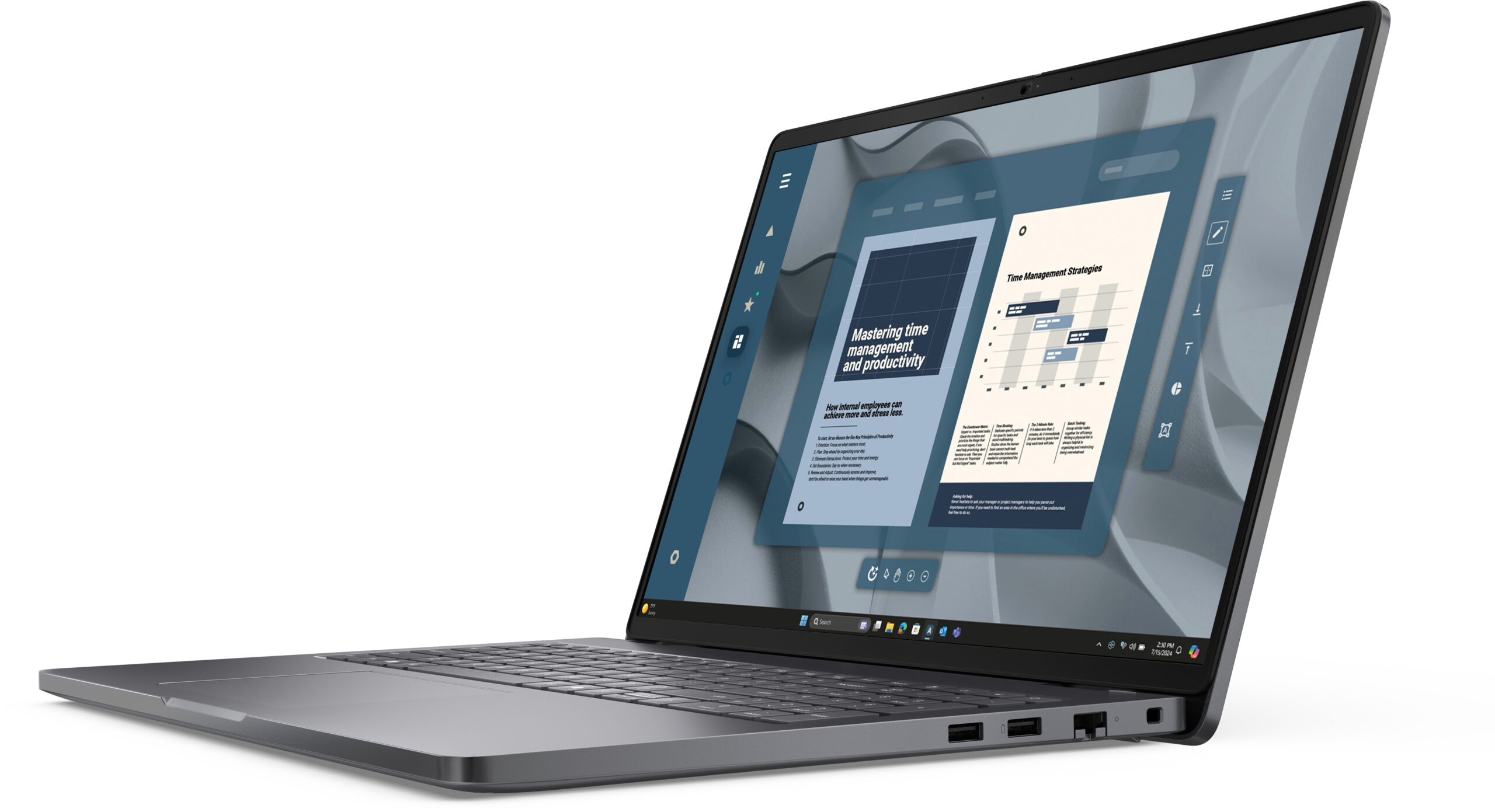 DELL Pro 16 PC16255 AMD Ryzen™ 5 220 Laptop 40,6 cm (16") Full HD+ 16 GB DDR5-SDRAM 512 GB SSD Wi-Fi 6E (802.11ax) Windows 11 Pro US International Zwart - Afbeelding 3