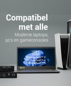 i-tec USB-C KVM Dock PRO for Three Hosts, Dual Video, with 2x Power Delivery, max 92W - Afbeelding 2