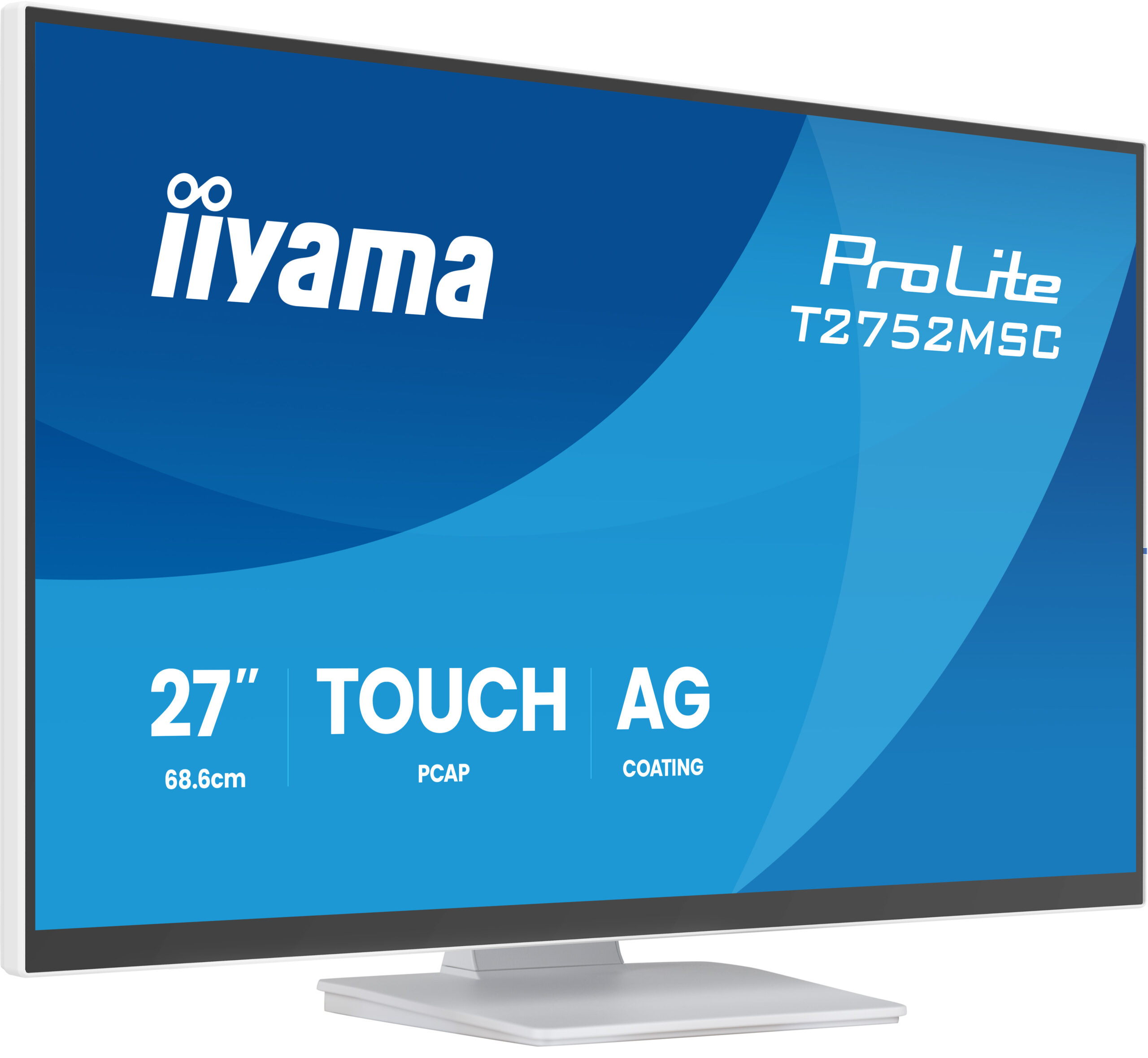 iiyama ProLite T2752MSC-W1AG computer monitor 68,6 cm (27") 1920 x 1080 Pixels Full HD LCD Touchscreen Wit - Afbeelding 2