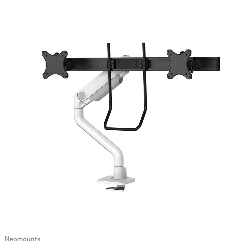 Neomounts DS75S-950WH2 Full-motion desk mount, 2x 17" - 27", 8 kg, 100x100 mm, Black - Afbeelding 3