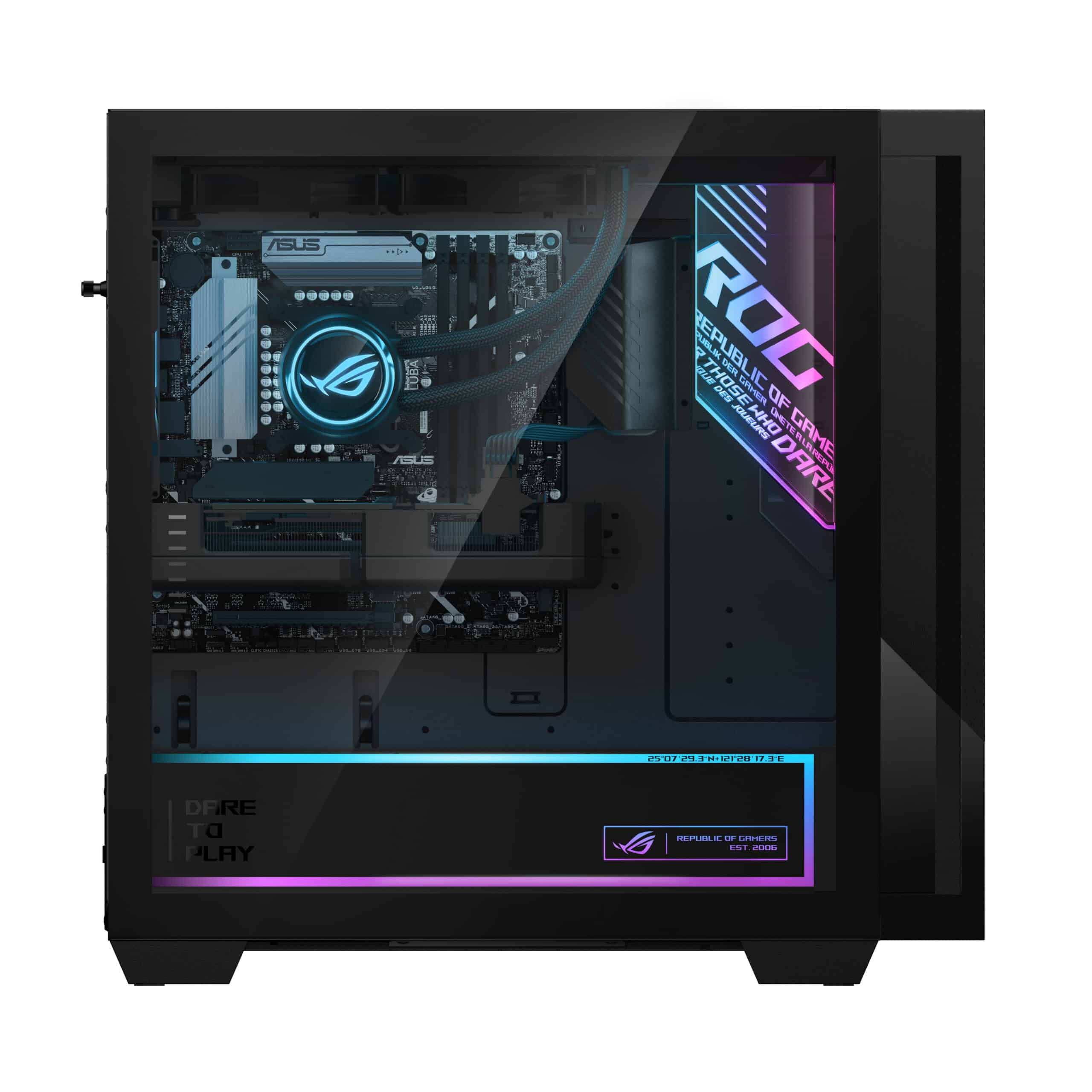 ASUS ROG G700 GM700TZ-R8400F004WS AMD Ryzen™ 5 8400F 32 GB DDR5-SDRAM 1 TB SSD NVIDIA GeForce RTX 5060 Ti Windows 11 Home Tower PC Zwart - Afbeelding 7