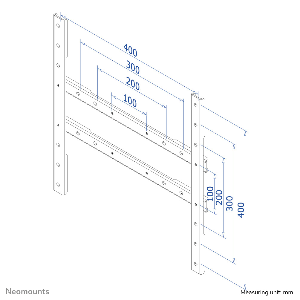 Neomounts FPMA-VESA425 VESA verloopplaat Zwart - Afbeelding 2