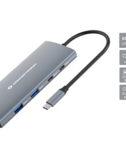 Conceptronic DONN06G Bedraad USB 3.2 Gen 1 (3.1 Gen 1) Type-C Grijs