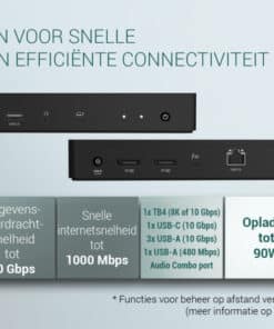 i-tec Thunderbolt 4 Intelligent Dual Display Docking Station + Power Delivery 90W - Afbeelding 7