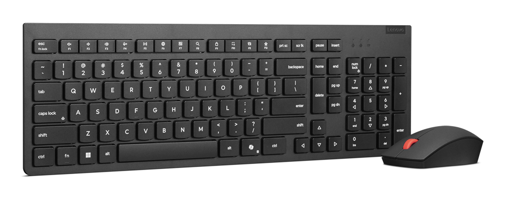 Lenovo 4X31R64457 toetsenbord Inclusief muis Kantoor RF Draadloos Belgisch, Engels Zwart - Afbeelding 3
