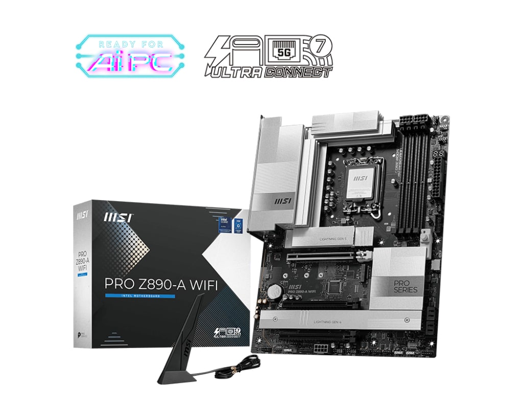 MSI PRO Z890-A WIFI moederbord Intel Z890 LGA 1851 (Socket V1) ATX