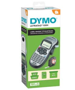 DYMO LetraTag LT-100H Labelprinter | Labelmaker met ABC-toetsenbord voor thuis en op kantoor | Zilver
