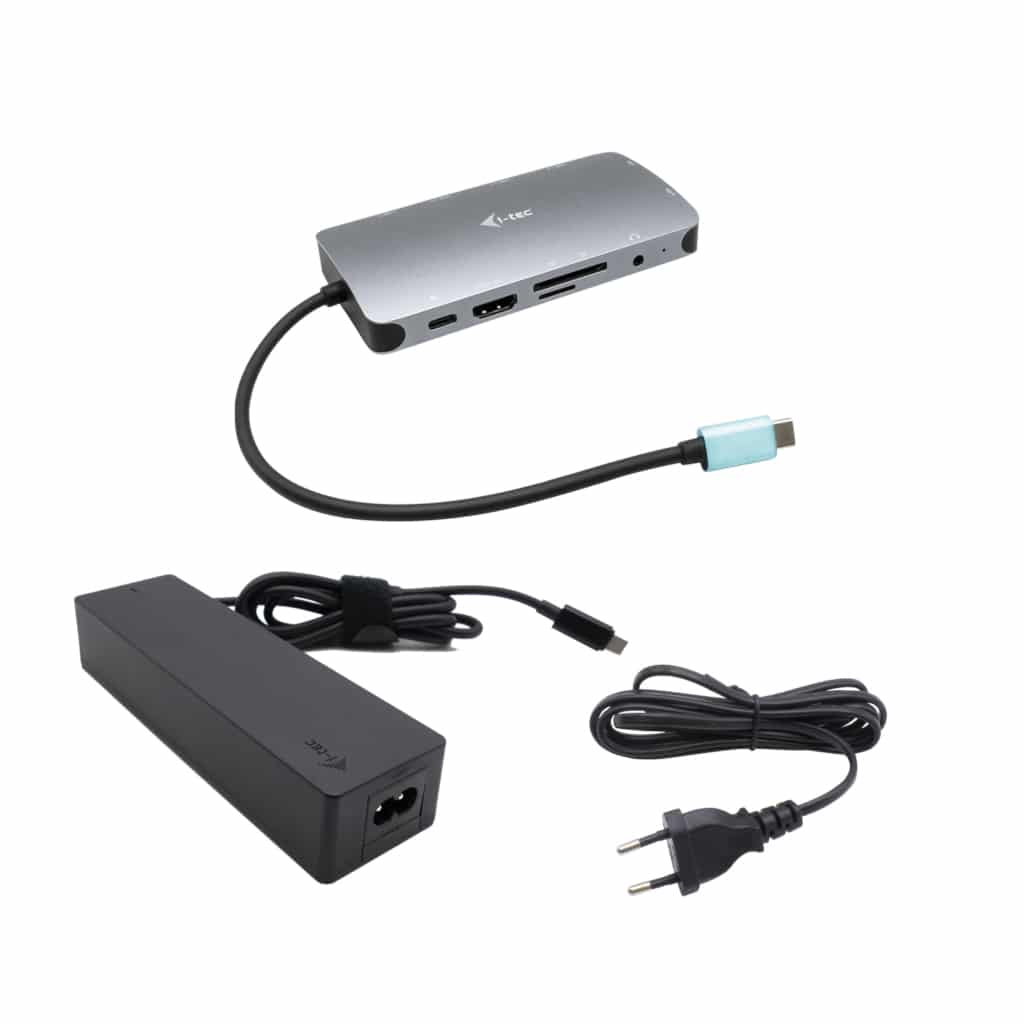 i-tec Metal USB-C Nano Dock HDMI/VGA with LAN + Charger 100W - Afbeelding 4
