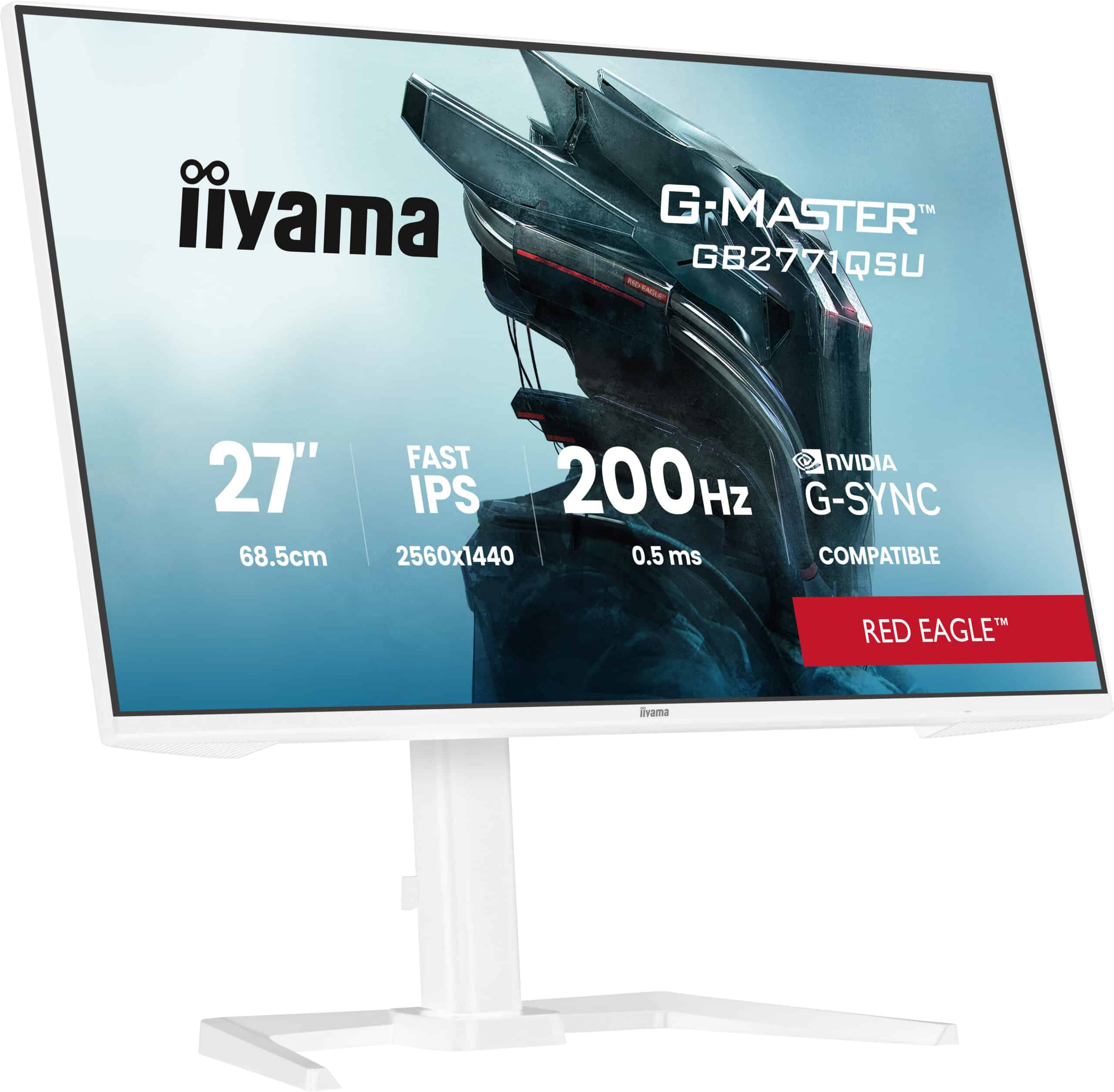 iiyama G-MASTER GB2771QSU-W1 computer monitor 68,6 cm (27") 2560 x 1440 Pixels Wide Quad HD Wit - Afbeelding 5