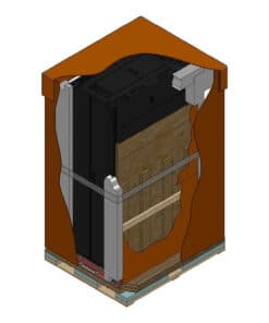 APC NetShelter SX 42U 600mm(b) x 1070mm(d) 19" IT rack, behuizing met zijpanelen, zwart, Shock Packaging - Afbeelding 3