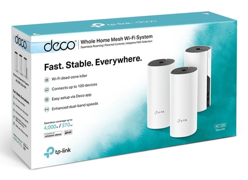 TP-Link Deco M4(3-pack) Dual-band (2.4 GHz / 5 GHz) Wi-Fi 5 (802.11ac) Wit 2 Intern - Afbeelding 6