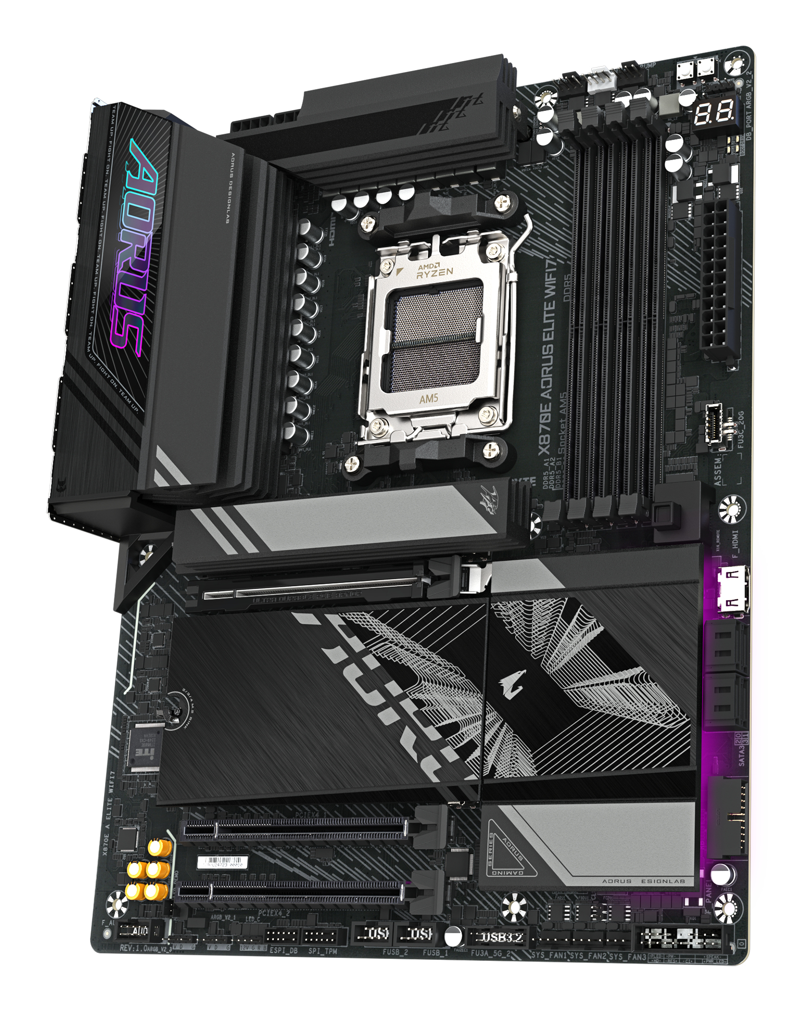GIGABYTE X870E AORUS ELITE WIFI7 AMD X870E Socket AM5 ATX - Afbeelding 4