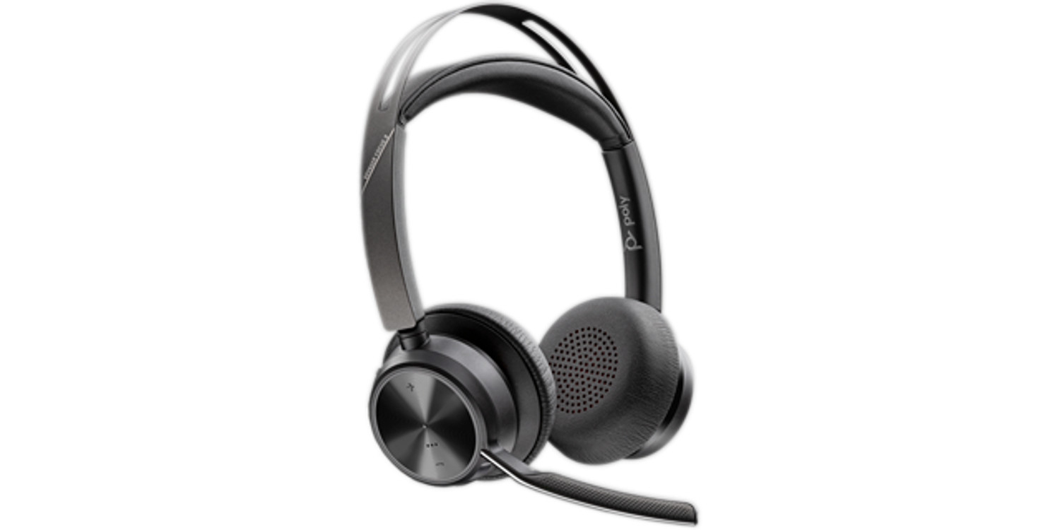 HP Poly Voyager Focus 2 USB-C-C Headset +USB-C/A Adapter +Charging Stand - Afbeelding 2