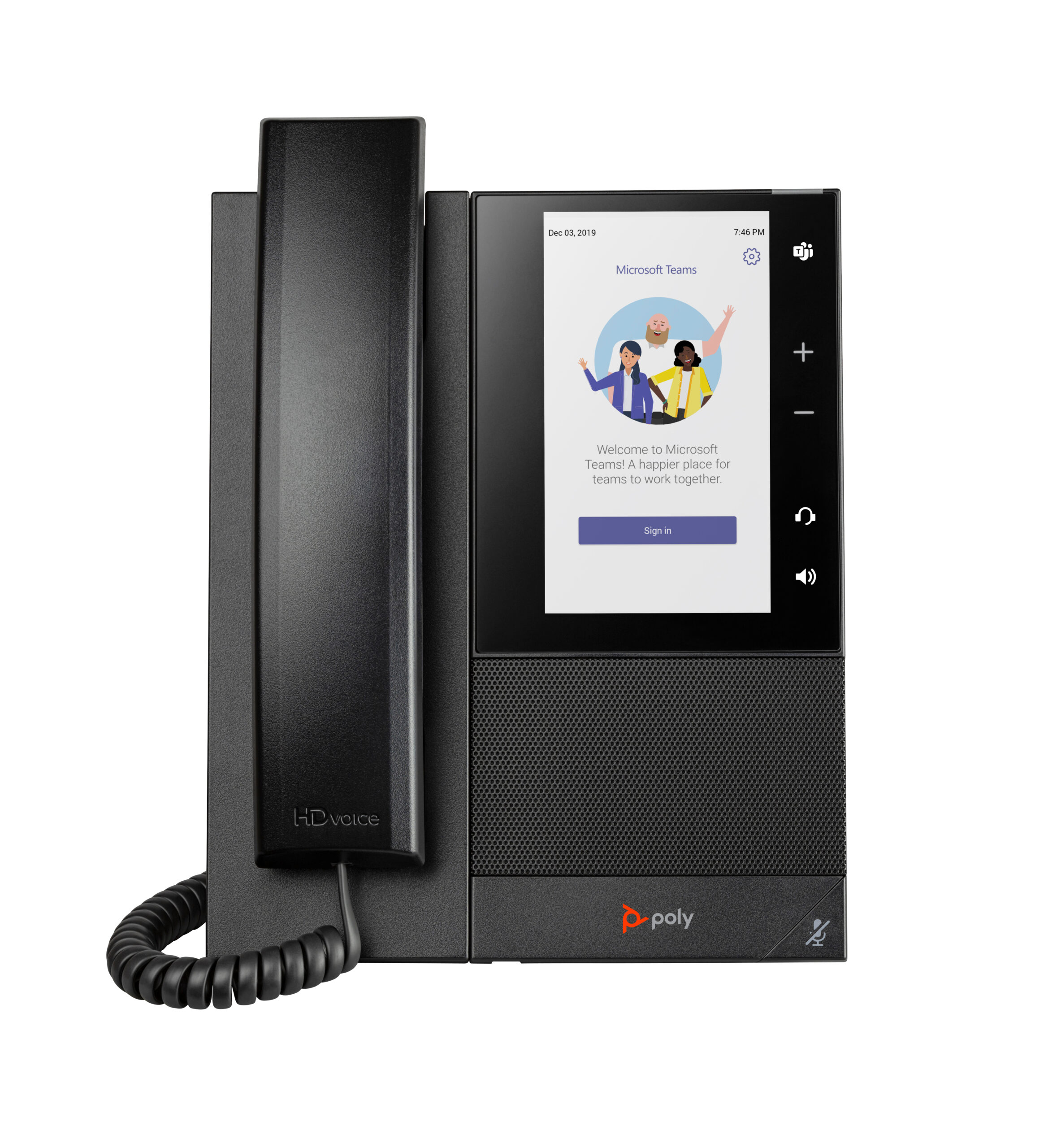 HP Poly CCX 505 Business Media Phone voor Microsoft Teams met PoE-ondersteuning