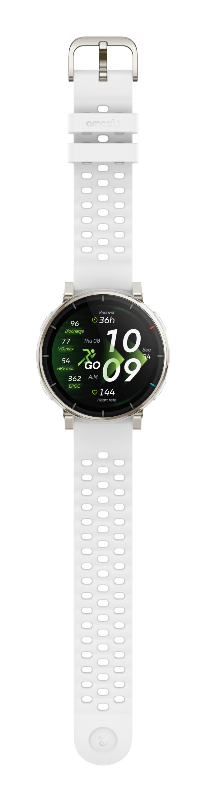Amazfit Active 3 3,35 cm (1.32") AMOLED Digitaal 466 x 466 Pixels Touchscreen Goud GPS - Afbeelding 6
