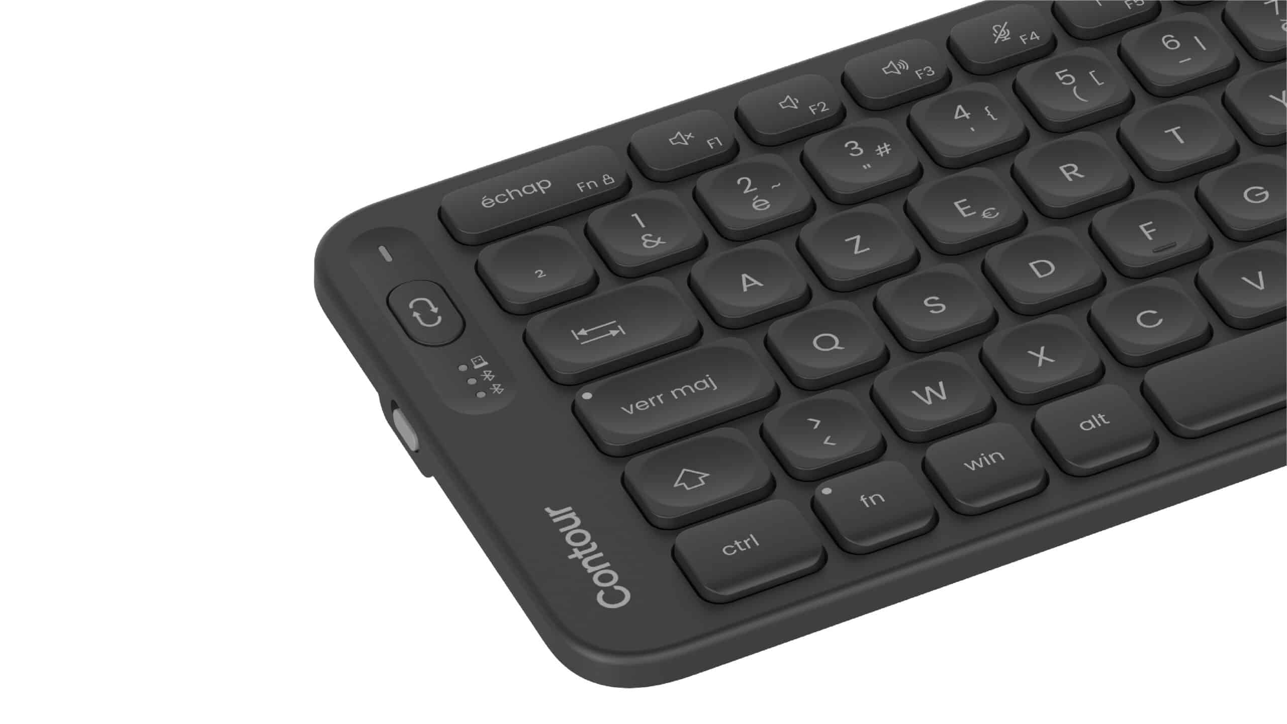 Contour Design Balance toetsenbord Kantoor RF-draadloos + Bluetooth AZERTY Frans Zwart - Afbeelding 3