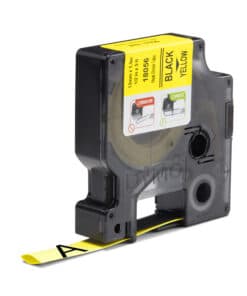 DYMO Rhino industriële Heat-Shrink Tube-labels | 12 mm x 1,5 m | zwarte afdruk op geel | voor Rhino labelprinters - Afbeelding 2